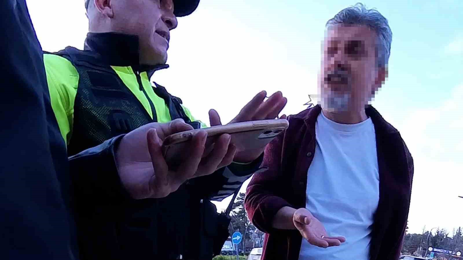 Trafik tartışmasında gerçeği kask kamerası ortaya çıkardı
