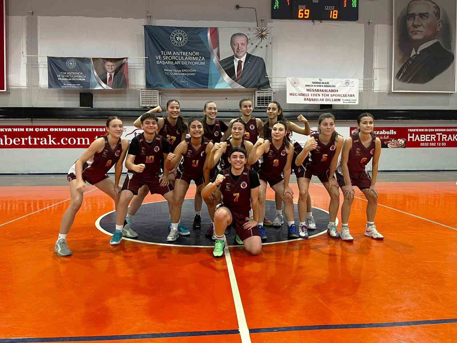 TREDAŞ Spor Kulübü U18 Kız Takımı namağlup il şampiyonu oldu
