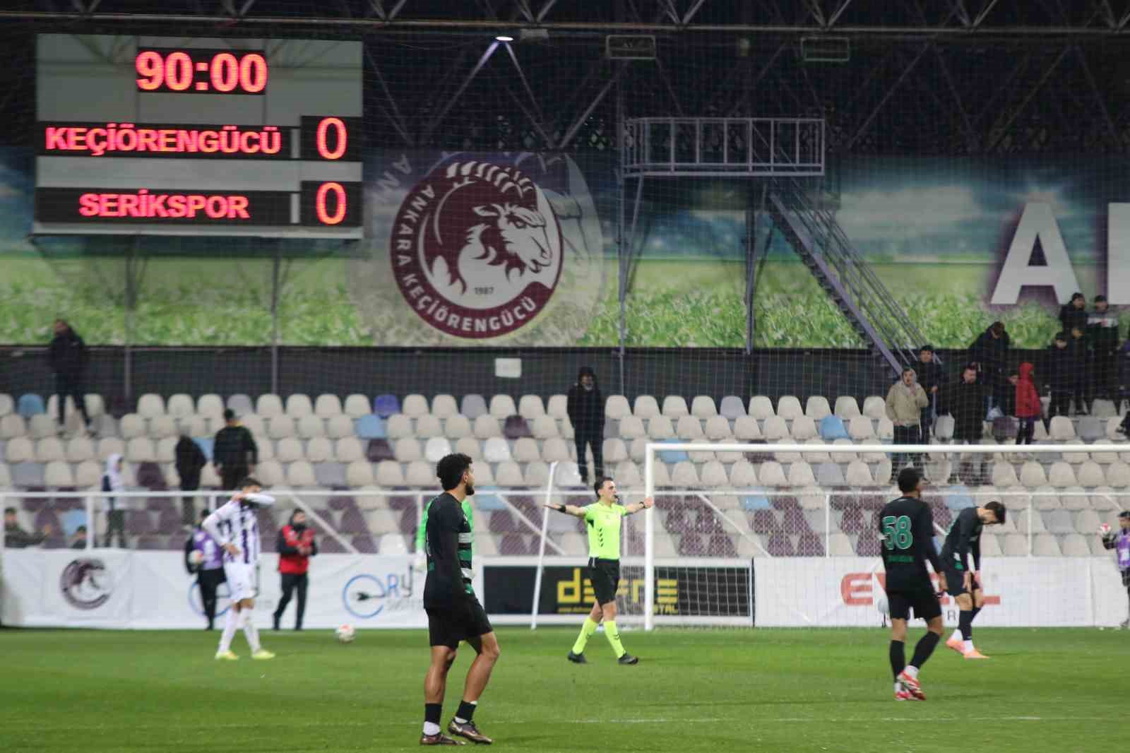 Trendyol 1. Lig: Ankara Keçiörengücü: 0 - Serikspor: 0
