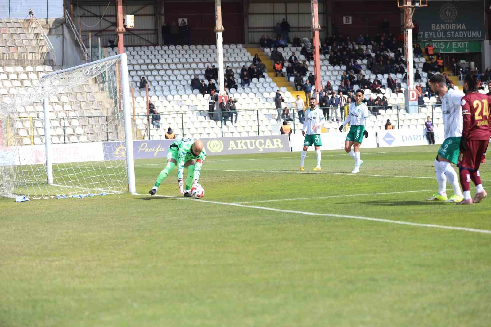 Trendyol 1 .Lig: Bandırmaspor: 0 - Iğdır FK: 0
