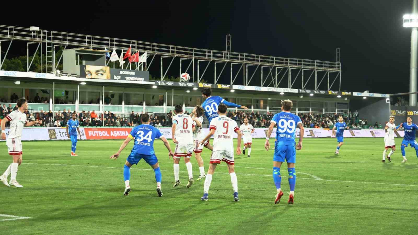 Trendyol 1. Lig: Bodrum FK: 1 - Ümraniyespor: 0
Trendyol 1. Lig: Bodrum FK: 1 - Ümraniyespor: 0