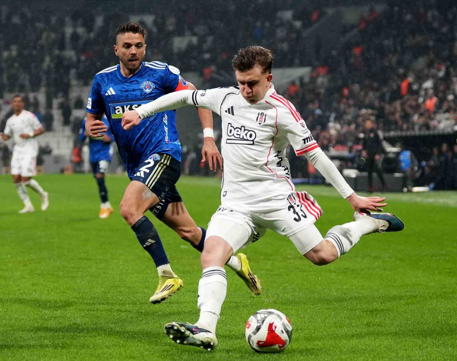 Trendyol Süper Lig: Beşiktaş: 2 - Kasımpaşa: 1 (Maç sonucu)
