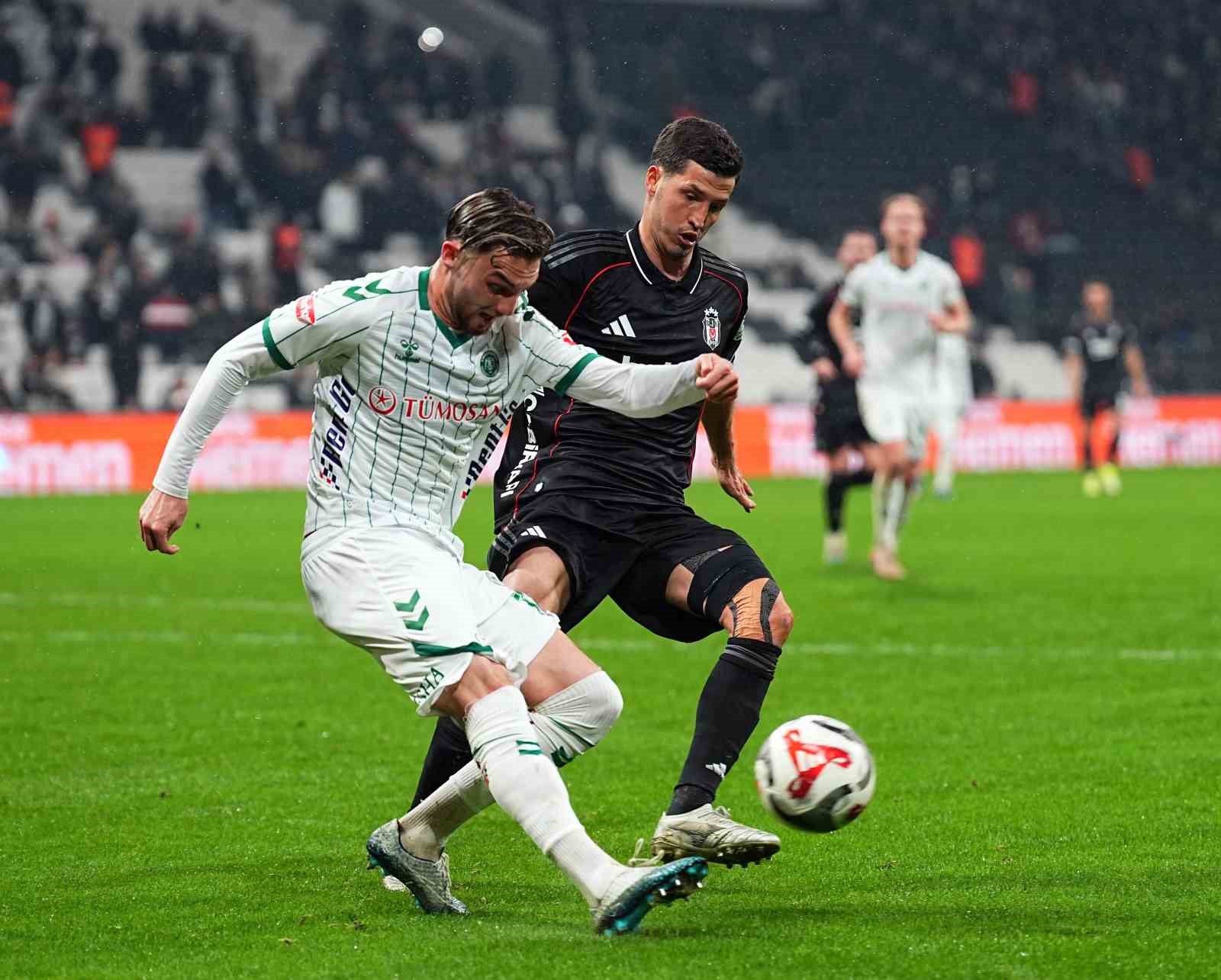 Trendyol Süper Lig: Beşiktaş: 2 - Konyaspor: 1 (Maç sonucu)
