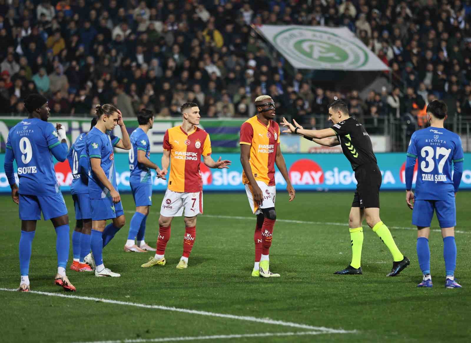Trendyol Süper Lig: Çaykur Rizespor: 0 - Galatasaray: 3 (Maç sonucu)
