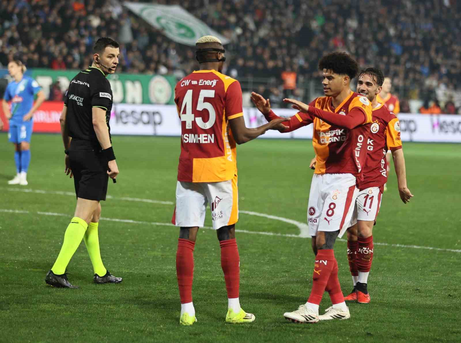 Trendyol Süper Lig: Çaykur Rizespor: 0 - Galatasaray: 3 (Maç sonucu)
