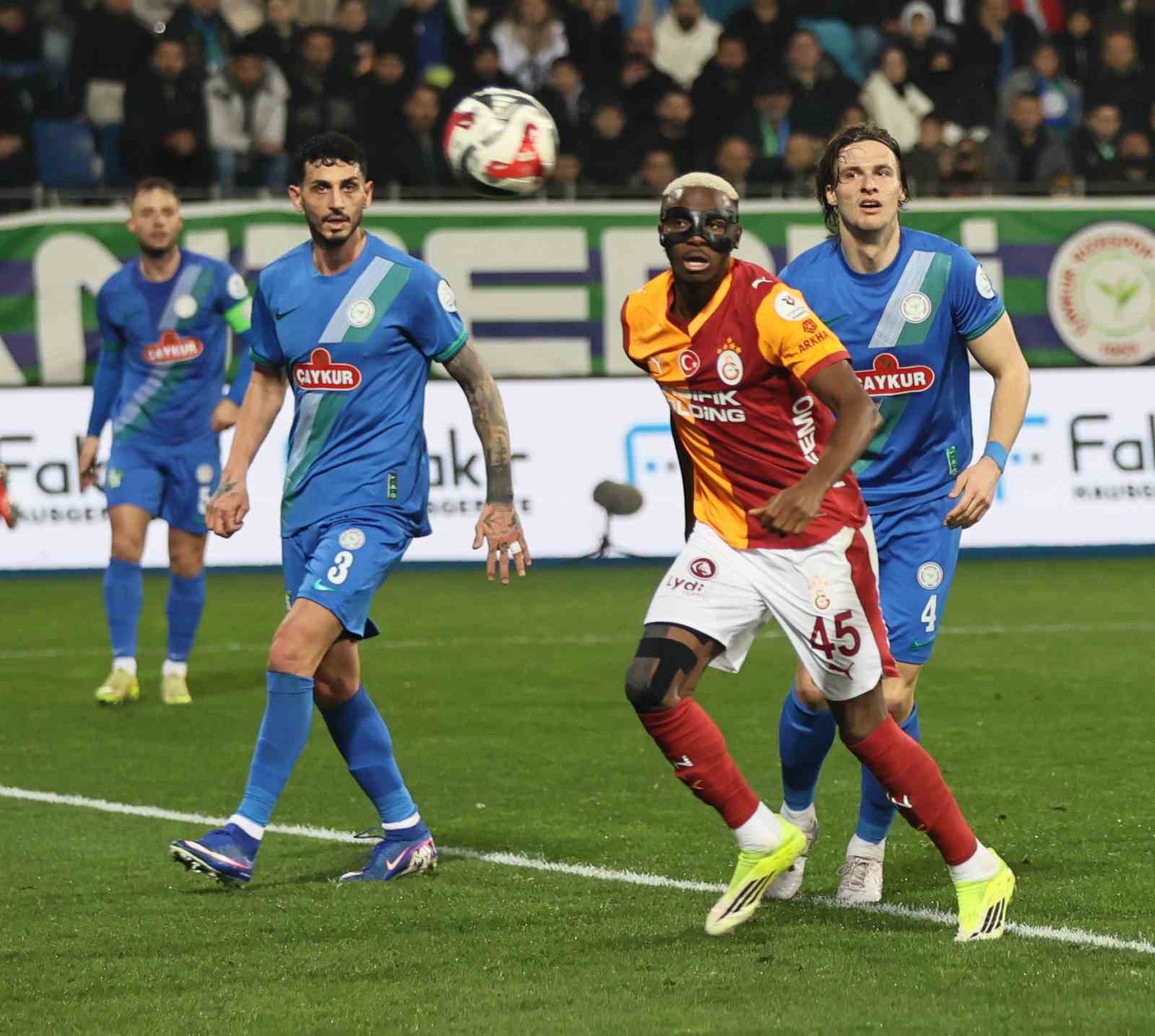 Trendyol Süper Lig: Çaykur Rizespor: 0 - Galatasaray: 3 (Maç sonucu)
