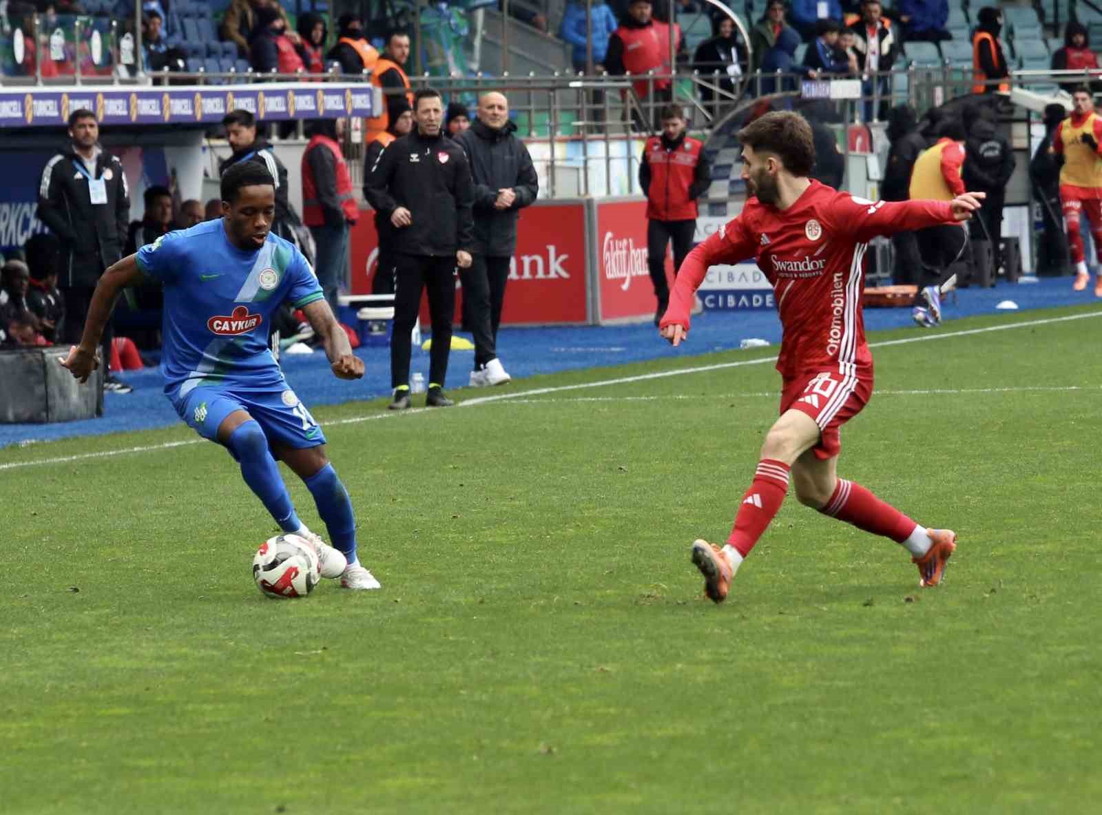 Trendyol Süper Lig: Çaykur Rizespor: 1 - Antalyaspor: 0 (Maç sonucu)
