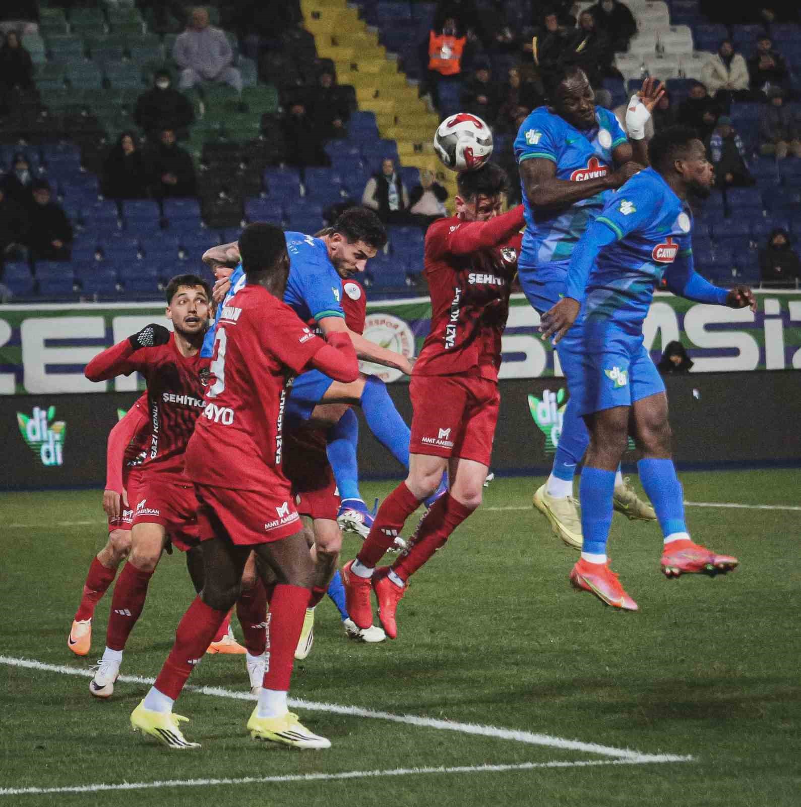 Trendyol Süper Lig: Çaykur Rizespor: 2 - Gaziantep FK: 1 (Maç sonucu)
