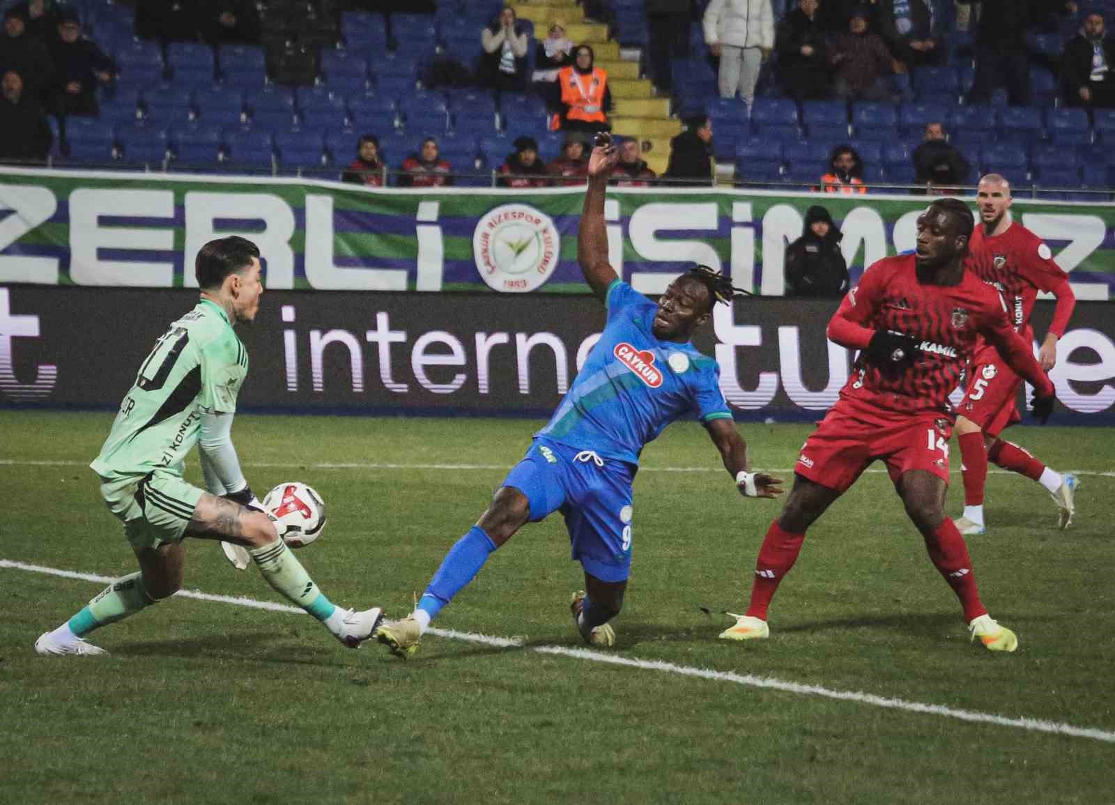 Trendyol Süper Lig: Çaykur Rizespor: 2 - Gaziantep FK: 1 (Maç sonucu)
