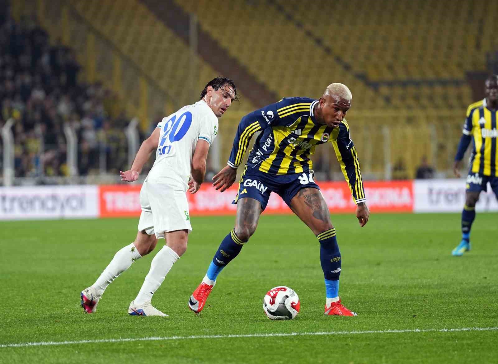 Trendyol Süper Lig: Fenerbahçe: 0 - Çaykur Rizespor: 0 (İlk yarı)
