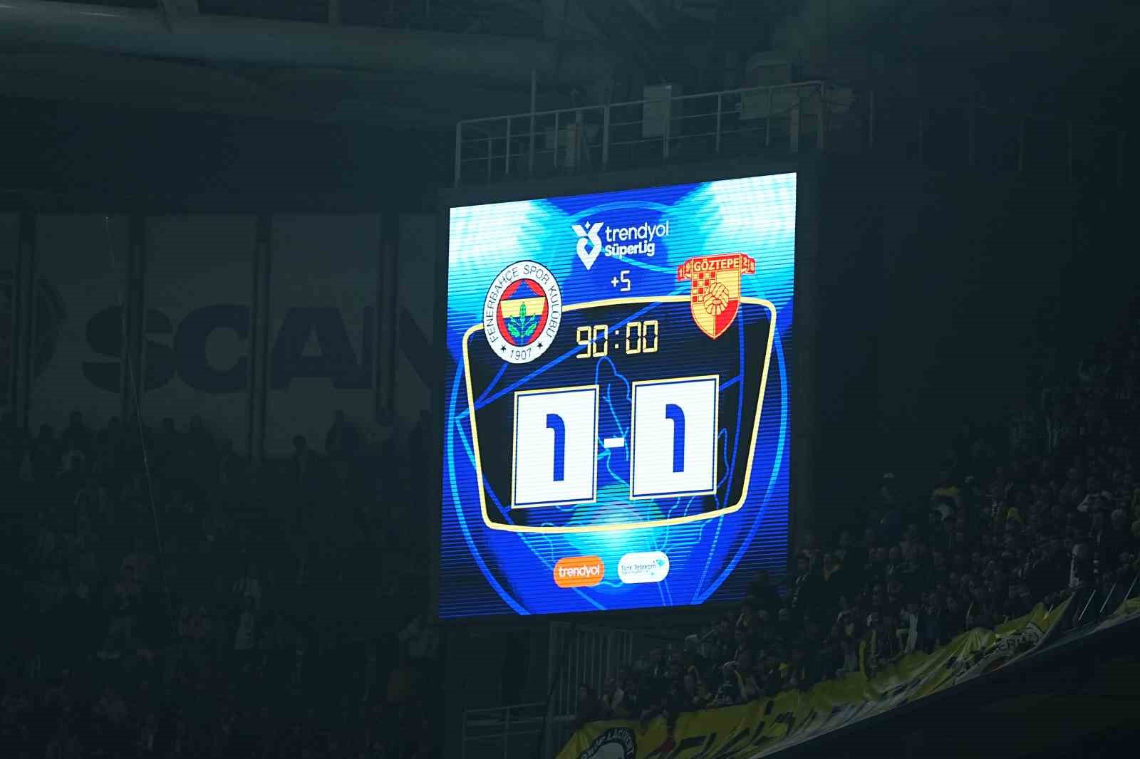 Trendyol Süper Lig: Fenerbahçe: 1 - Göztepe: 1 (Maç sonucu)
