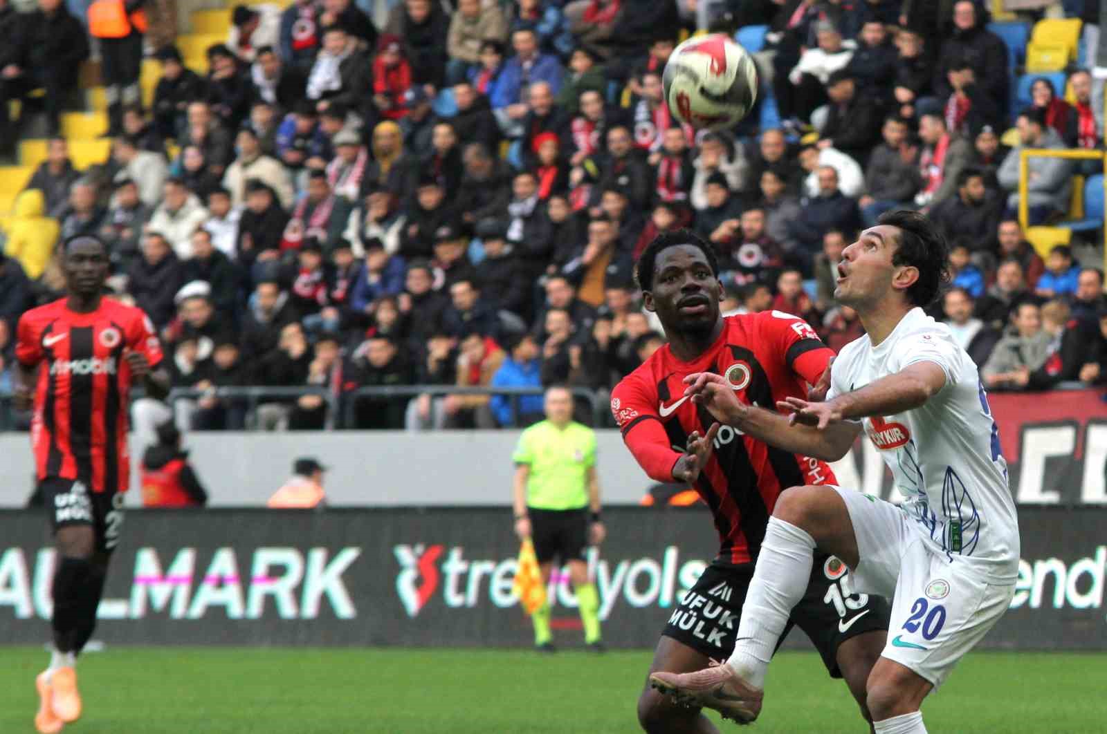 Trendyol Süper Lig: Gençlerbirliği: 2 - Çaykur Rizespor: 2 (Maç sonucu)
