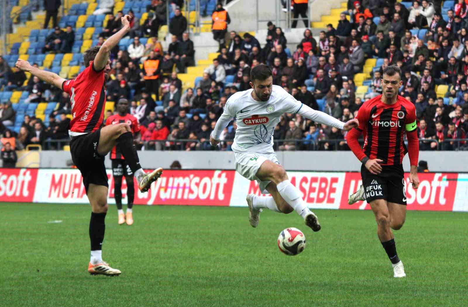 Trendyol Süper Lig: Gençlerbirliği: 2 - Çaykur Rizespor: 2 (Maç sonucu)
