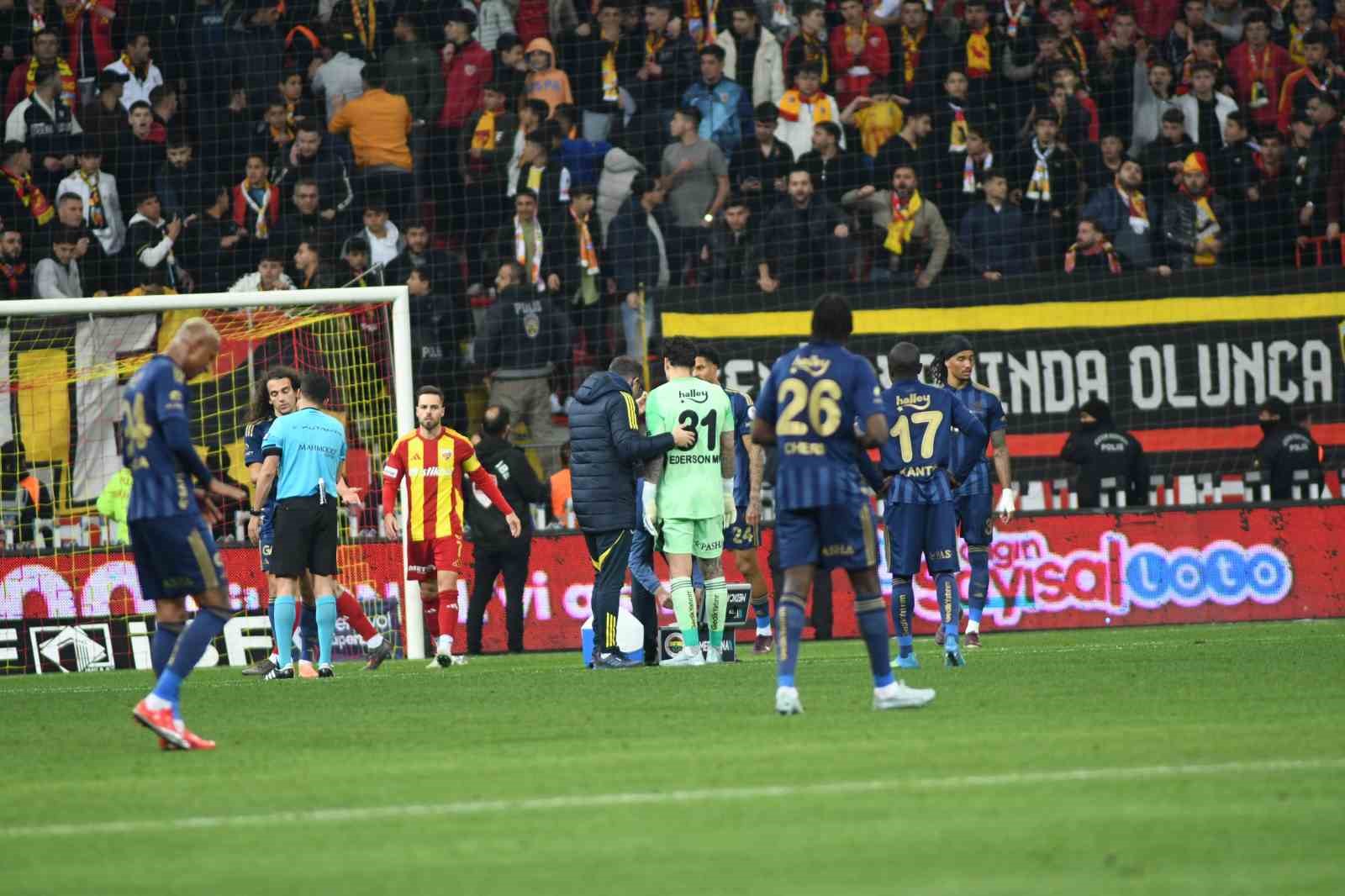 Trendyol Süper Lig: Kayserispor: 0 - Fenerbahçe: 1 (İlk yarı)
