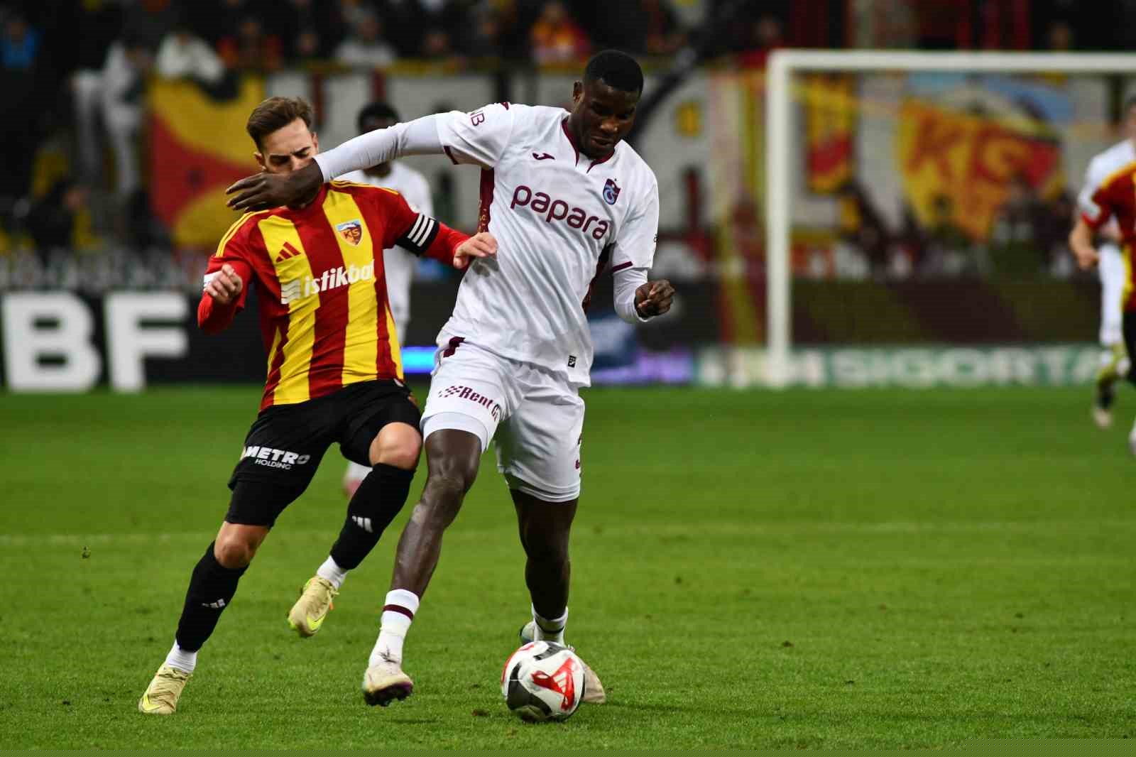 Trendyol Süper Lig: Kayserispor: 1 - Trabzonspor: 3 (Maç sonucu)

