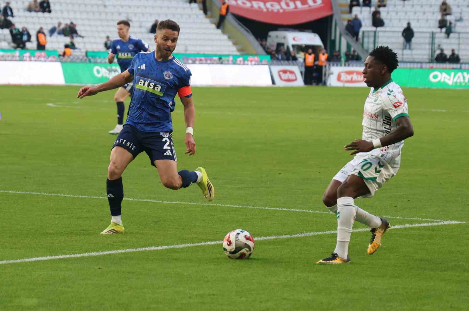 Trendyol Süper Lig: Konyaspor: 1 - Kasımpaşa: 1 (Maç sonucu)
