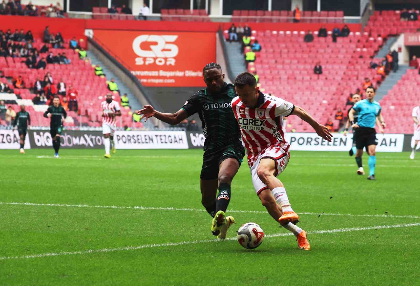 Trendyol Süper Lig: Samsunspor: 2 - Konyaspor: 2 (Maç sonucu)
