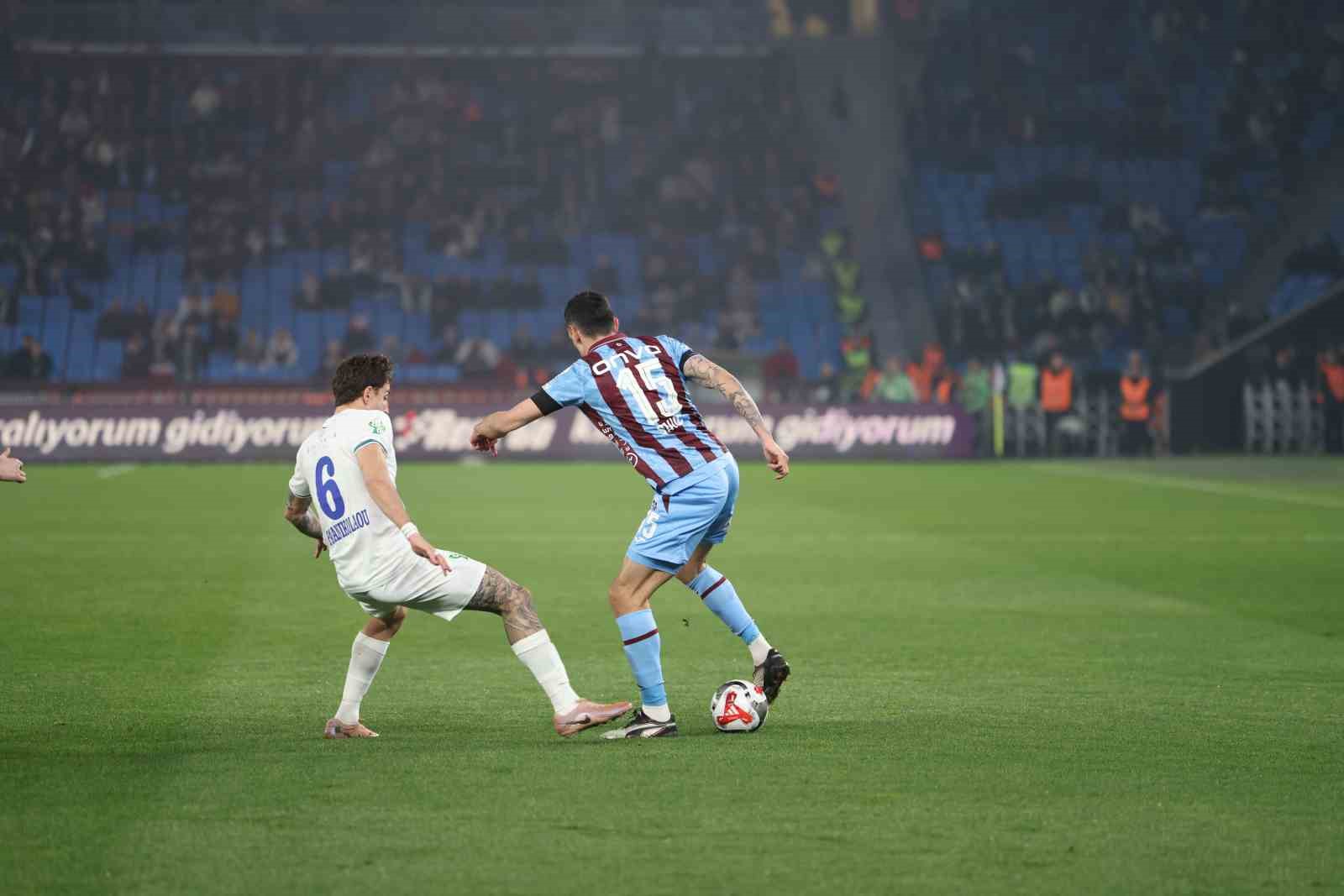 Trendyol Süper Lig: Trabzonspor: 0 - Çaykur Rizespor: 0 (İlk yarı)
