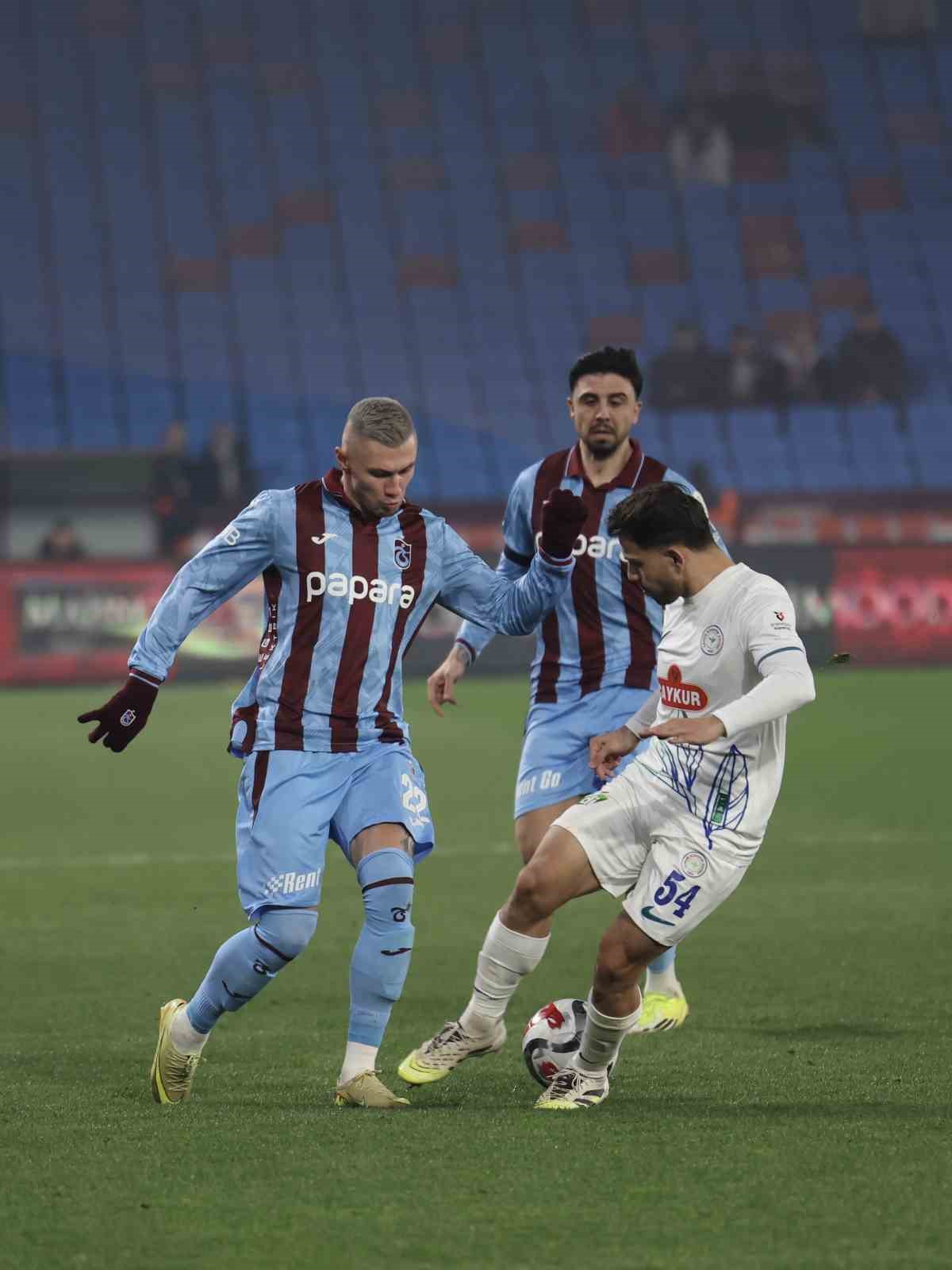 Trendyol Süper Lig: Trabzonspor: 1 - Çaykur Rizespor: 0 (Maç sonucu)
