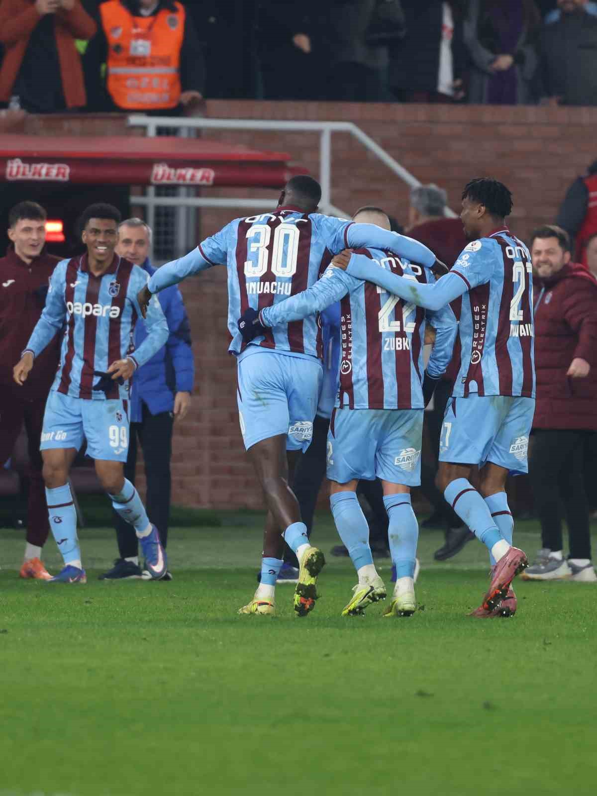 Trendyol Süper Lig: Trabzonspor: 2 - Kasımpaşa: 1 (Maç sonucu)
