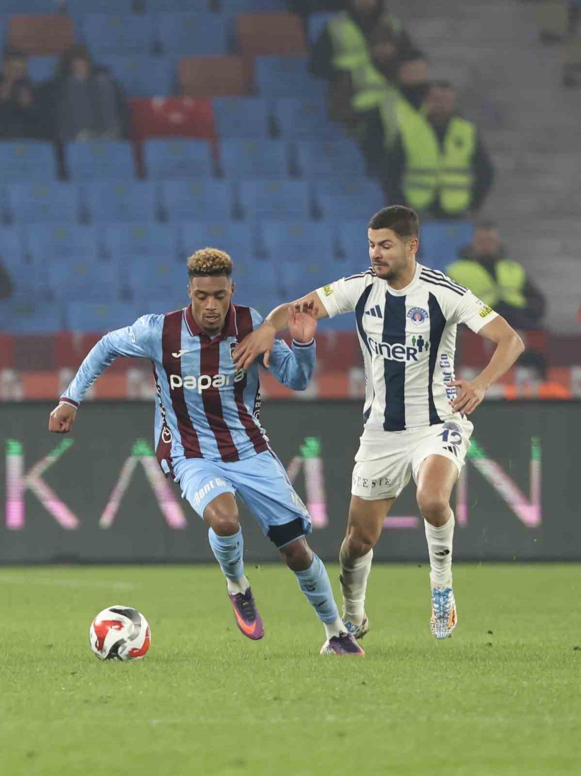 Trendyol Süper Lig: Trabzonspor: 2 - Kasımpaşa: 1 (Maç sonucu)
