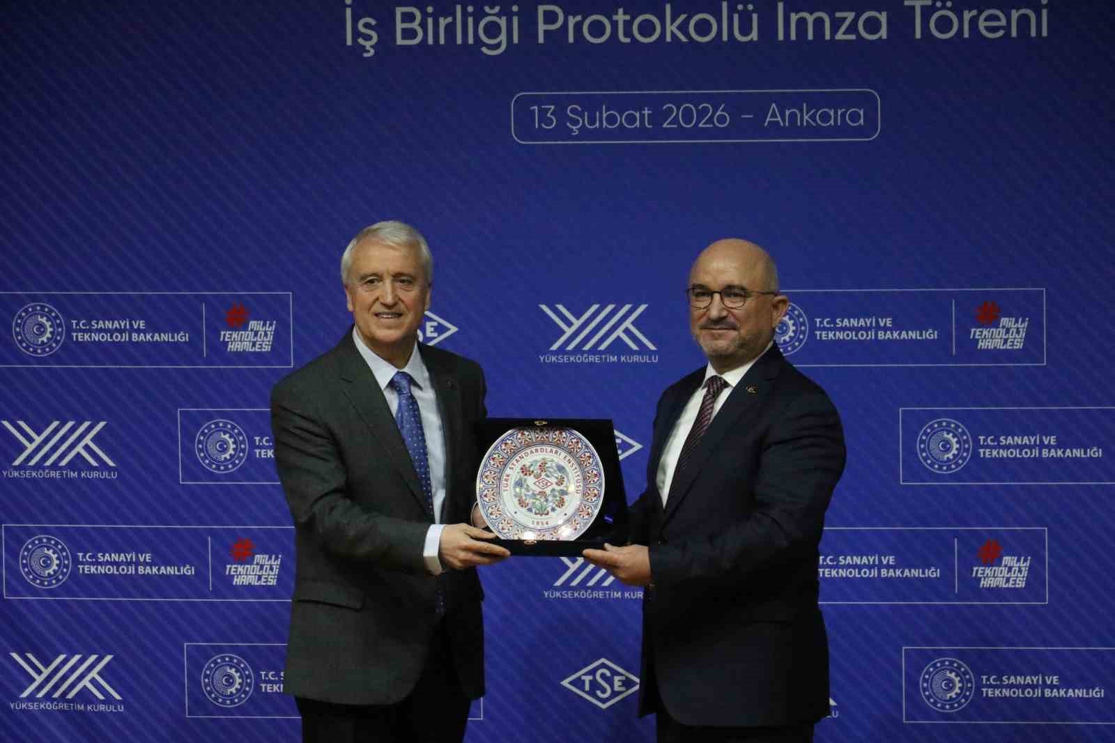TSE Yönetim Kurulu Başkanı Şahin: "Üniversitelerimizin akademik kapasitesi ile TSE’nin kurumsal tecrübesini aynı hedef doğrultusunda buluşturuyoruz"

