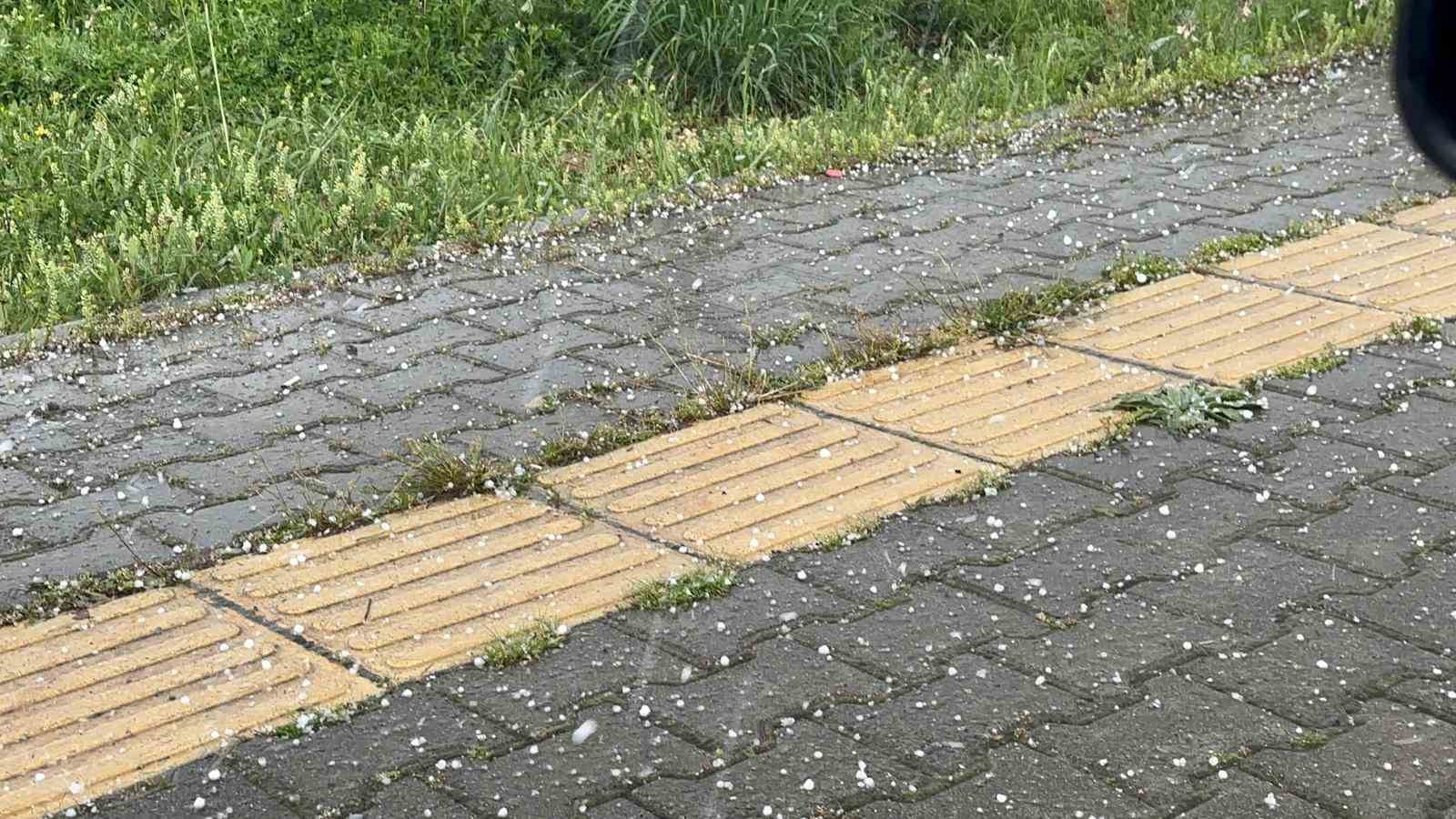 Tunceli’de gök gürültülü sağanak ve dolu yağışı etkili oldu
