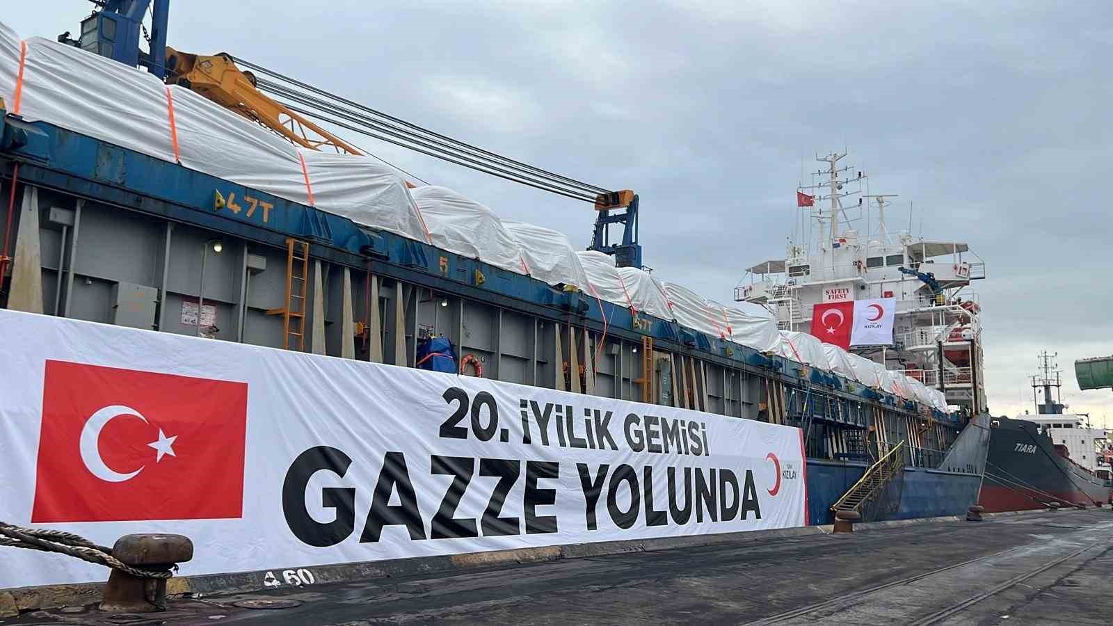 Türk Kızılay’ın 20. İyilik Gemisi Gazze için Mersin’den yola çıktı
Türk Kızılay’ın 20. İyilik Gemisi Gazze için Mersin’den yola çıktı