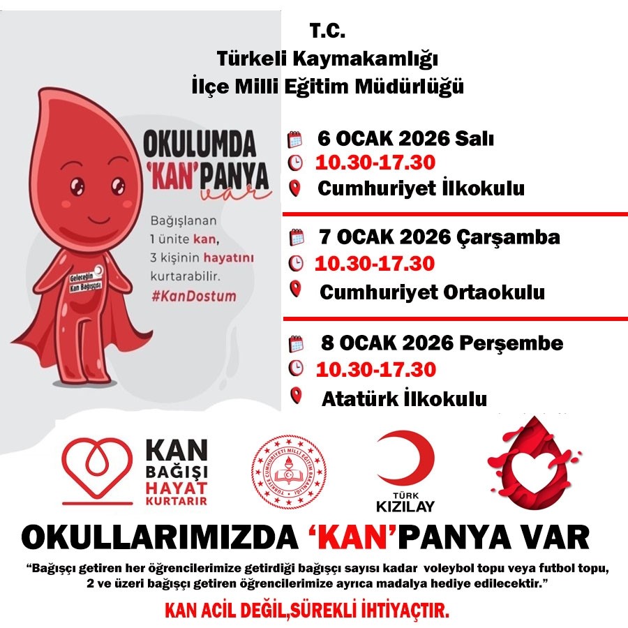 Türkeli’de okullarda kan bağışı kampanyası
