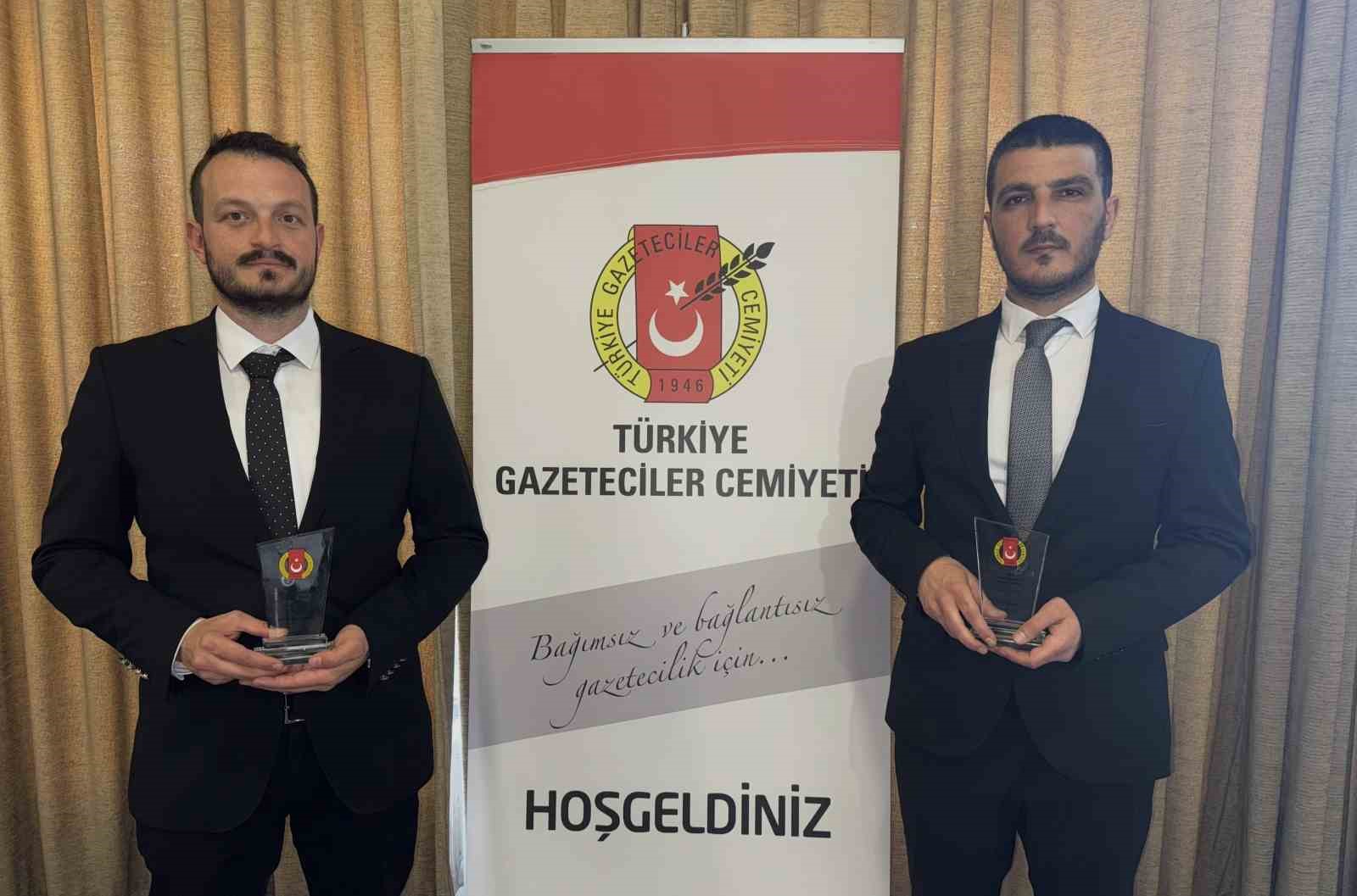 Türkiye Gazeteciler Cemiyeti’nden İHA’ya ödül
