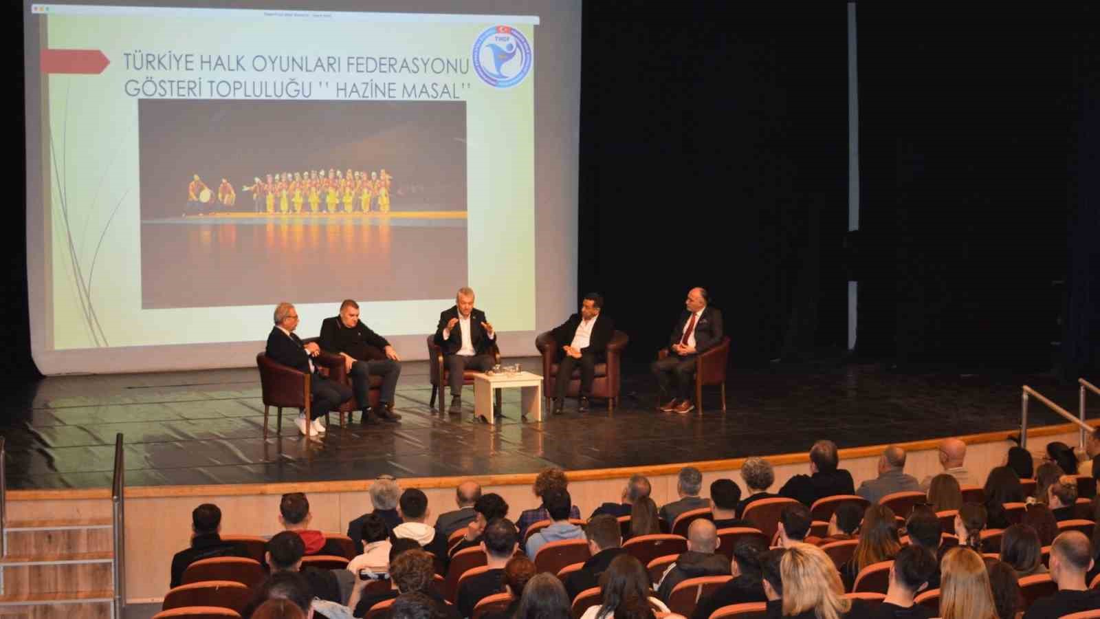 Türkiye Halk Oyunları Federasyonu Başkanı Hüseyin Güler EÜ’ye konuk oldu
