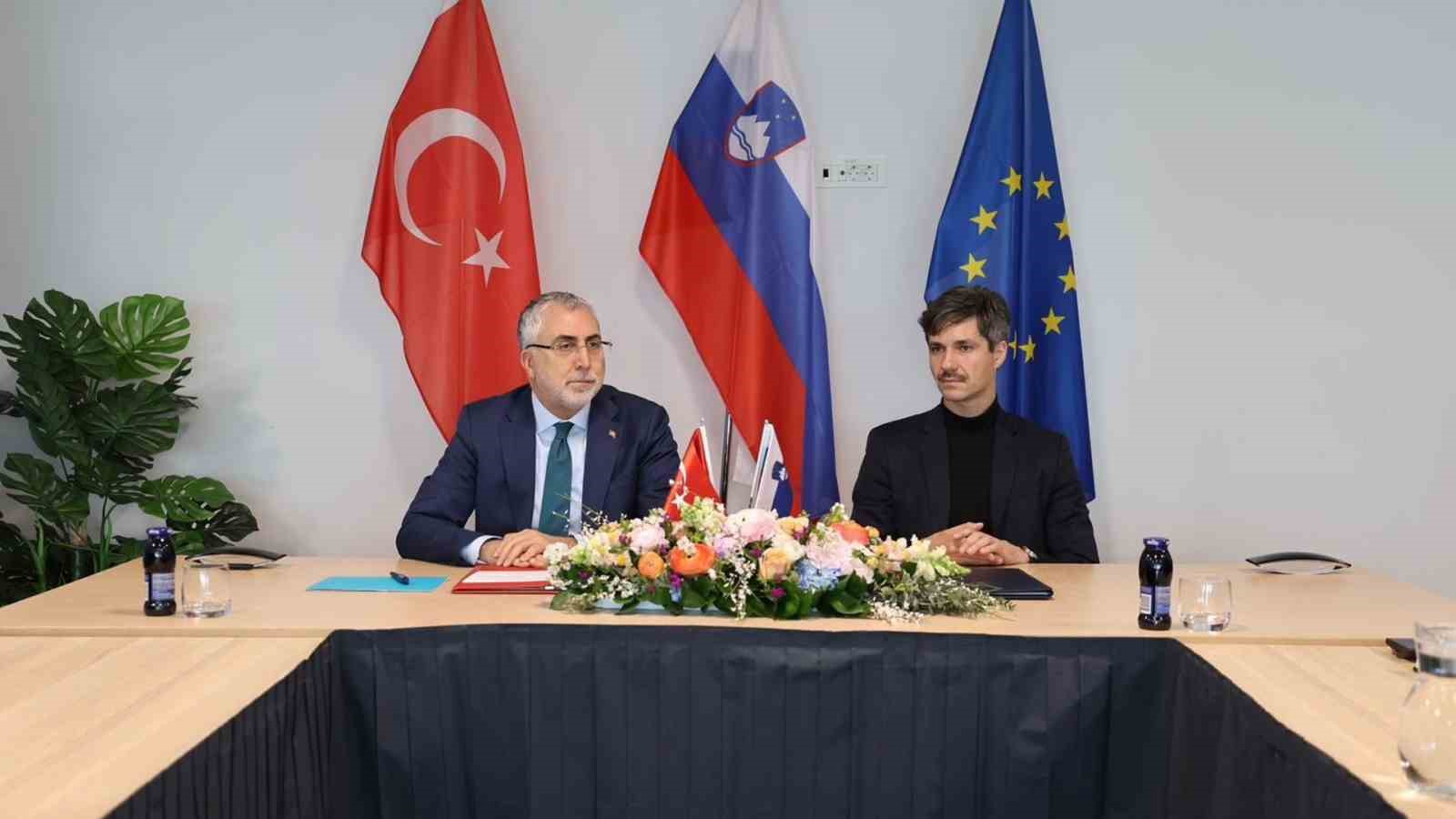 Türkiye ile Slovenya arasında Sosyal Güvenlik Anlaşması imzalandı
