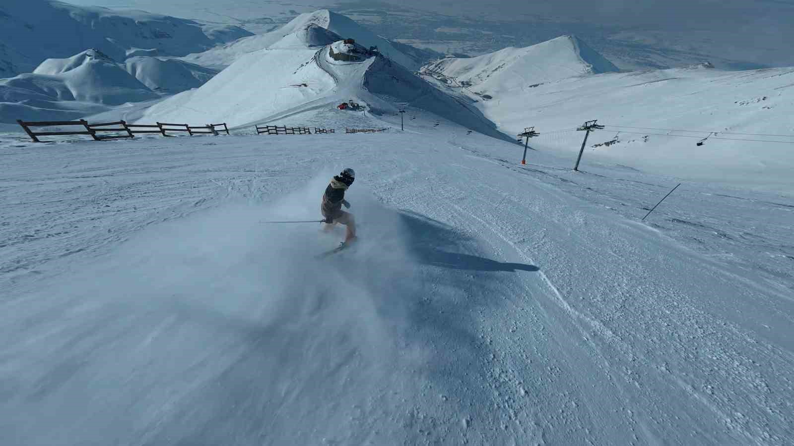 Türkiye’nin en dik pisti Ejder; kar, güç ve adrenalin
