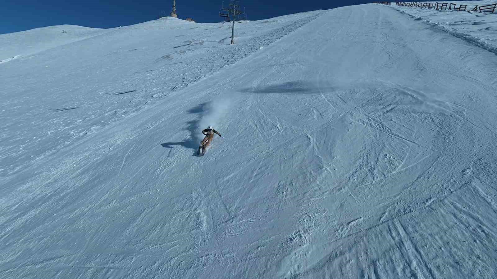 Türkiye’nin en dik pisti Ejder; kar, güç ve adrenalin
