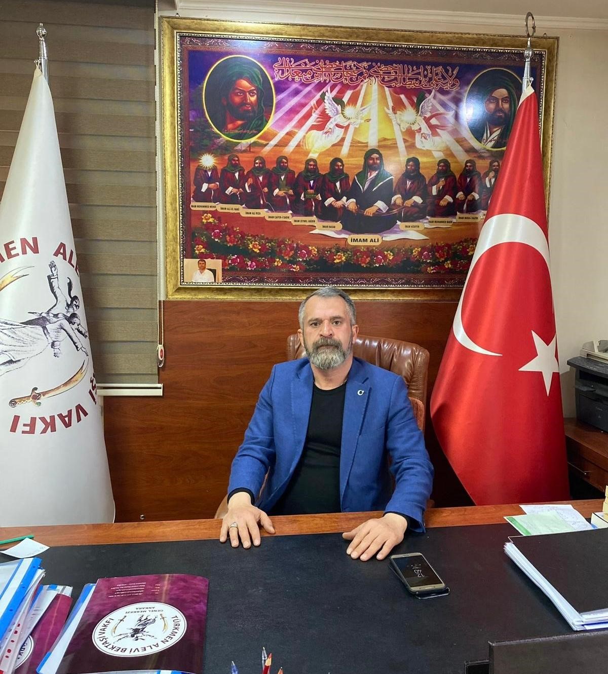 Türkmen Alevi Bektaşi Vakfı Genel Başkanı Özdemir’den bayrağa saygısızlığa tepki:

