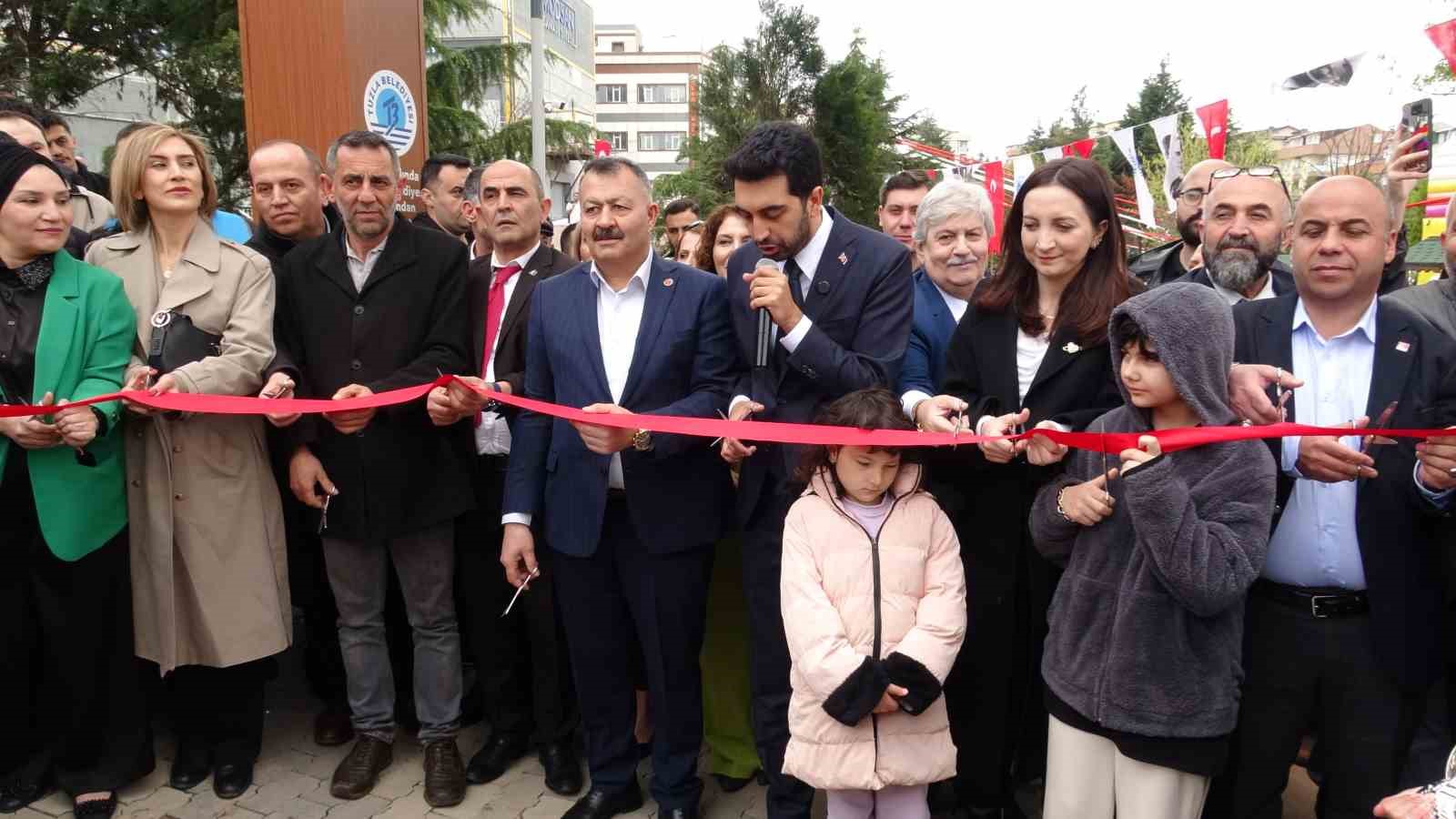 Tuzla İshakpaşa Parkı yenilenen yüzüyle hizmete açıldı
