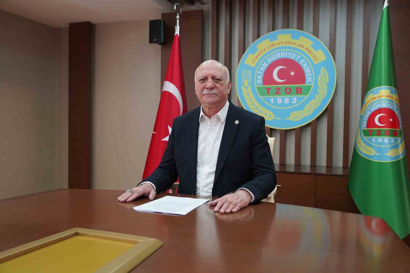 TZOB Genel Başkanı Bayraktar: "Eski ve verimsiz sulama kanalları yenilenmelidir"
