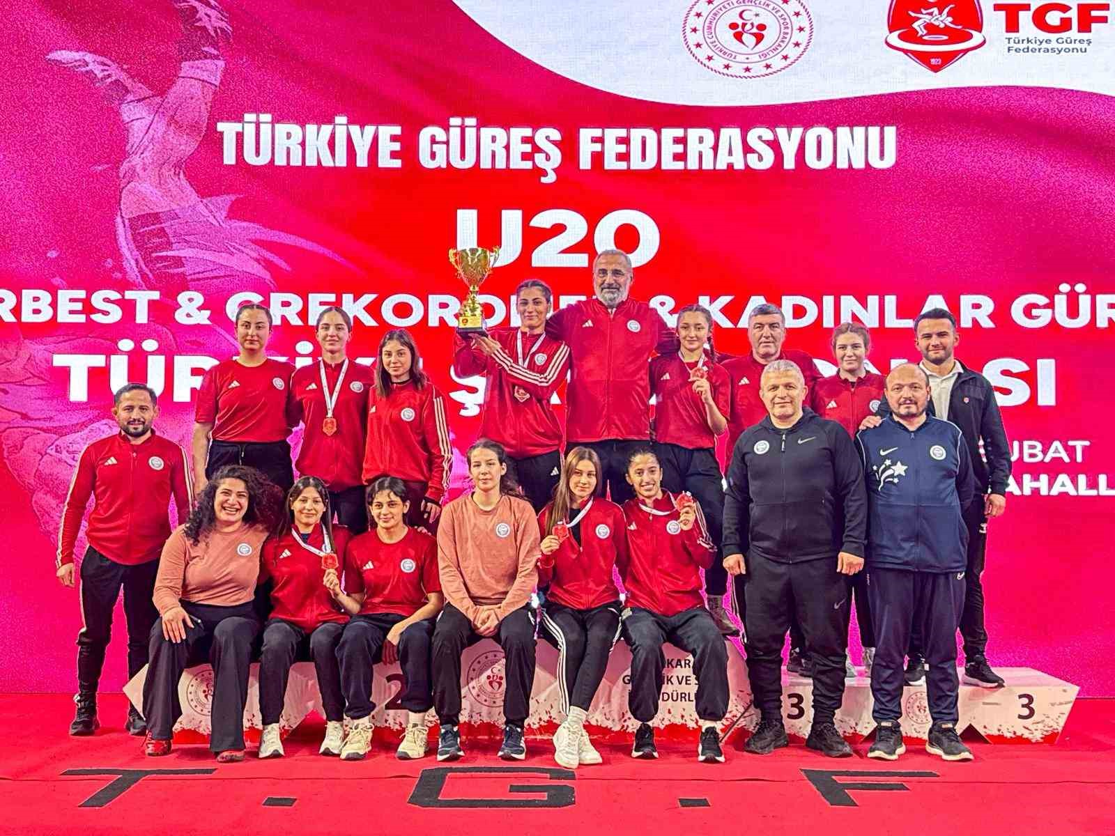U20 Kadınlar Güreş Türkiye Şampiyonası tamamlandı
