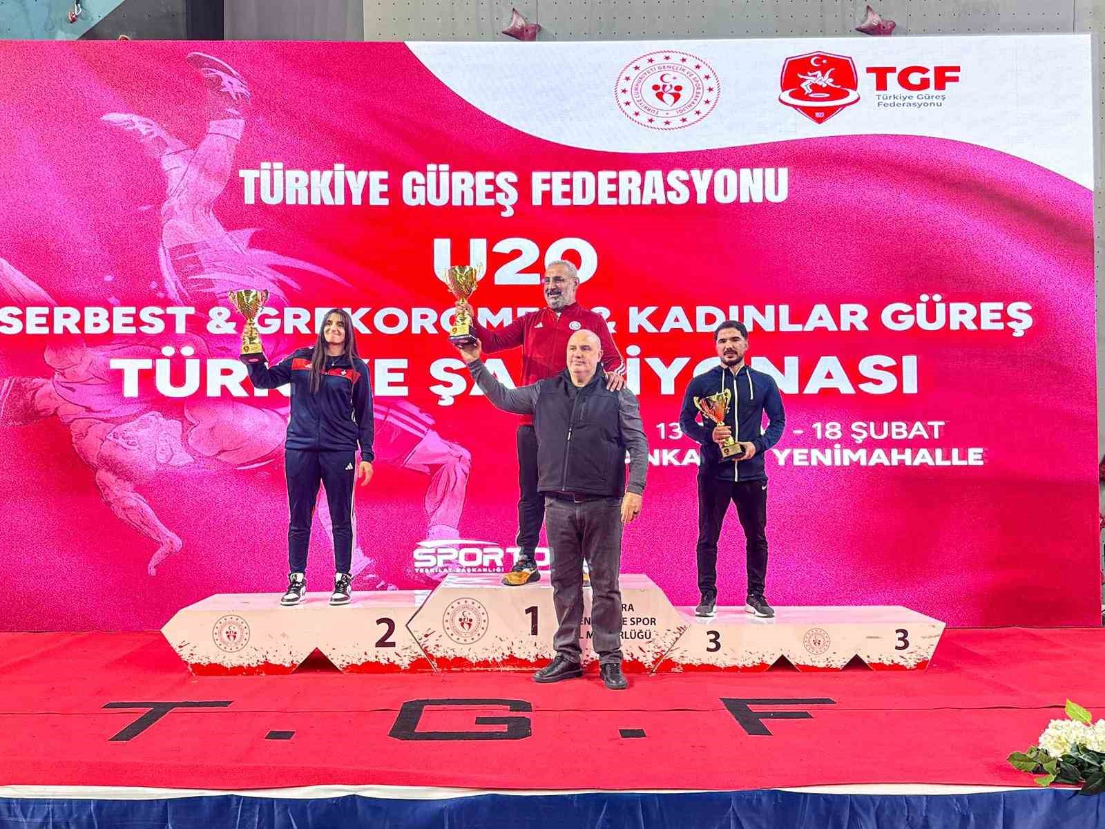 U20 Kadınlar Güreş Türkiye Şampiyonası tamamlandı

