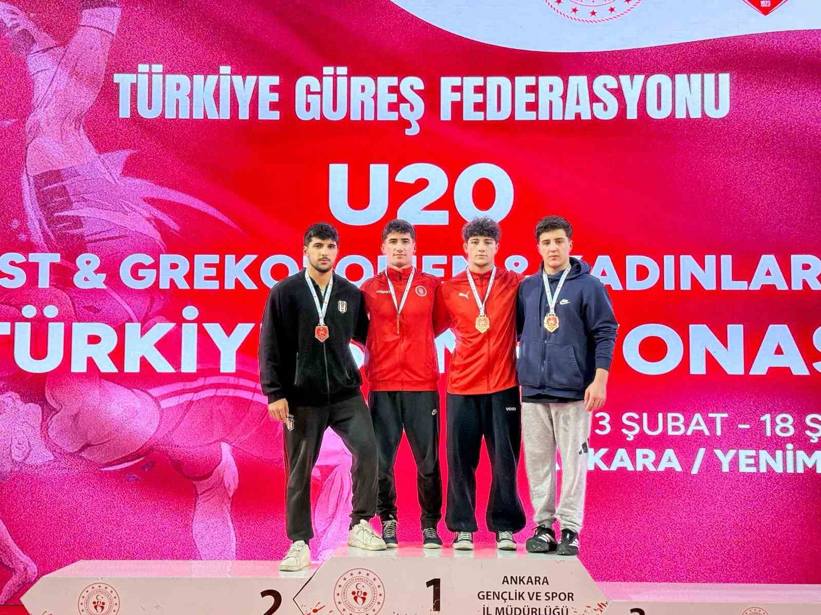 U20 Serbest Güreş Türkiye Şampiyonası sona erdi
