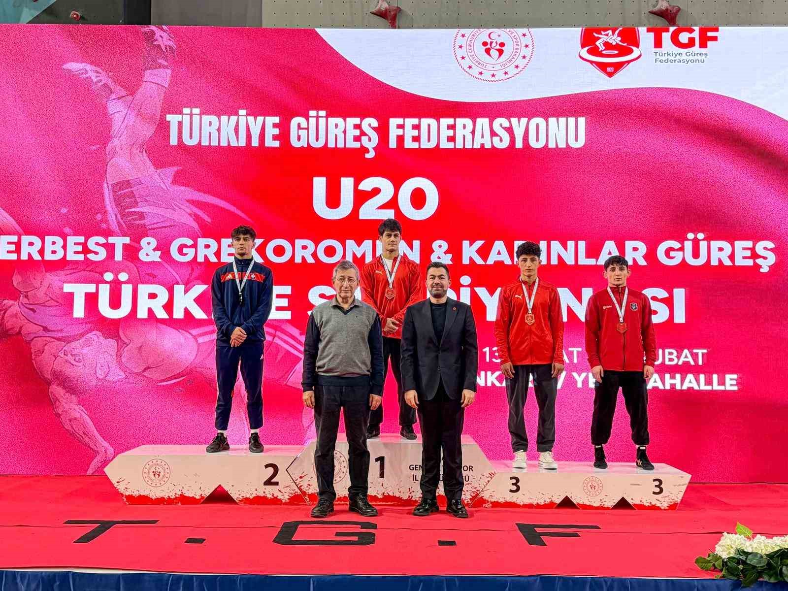 U20 Serbest Güreş Türkiye Şampiyonası sona erdi
