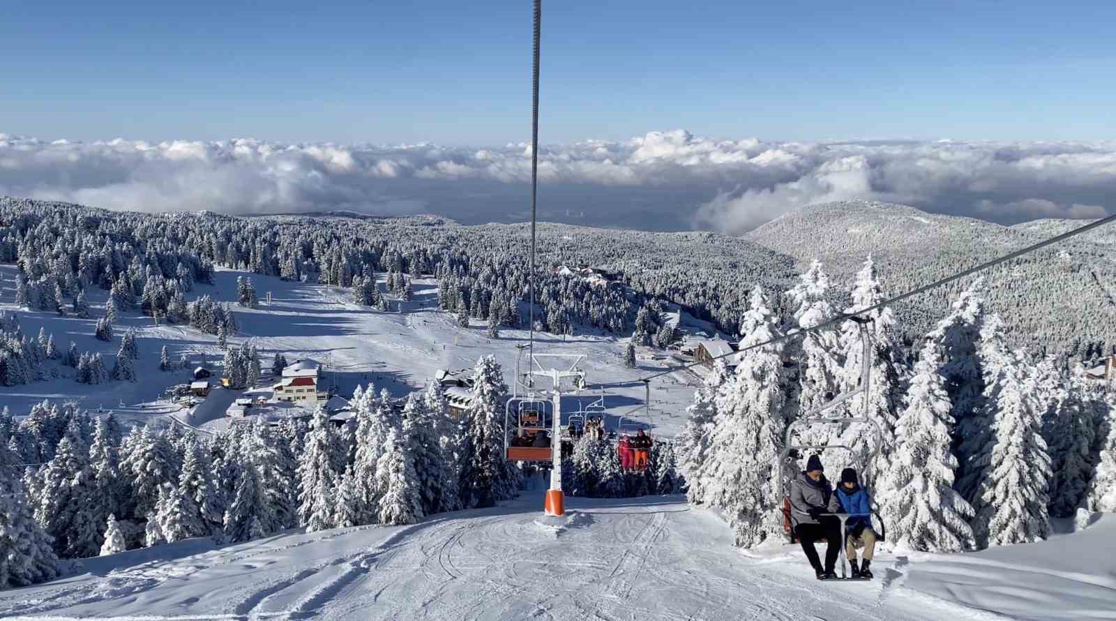 Uludağ rengarenk, sömestr cümbüşü yaşanıyor..
