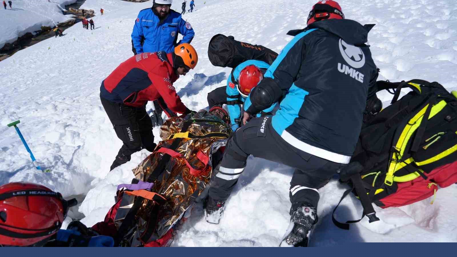 Uludağ’da çığ arama kurtarma tatbikatı gerçekleşti
