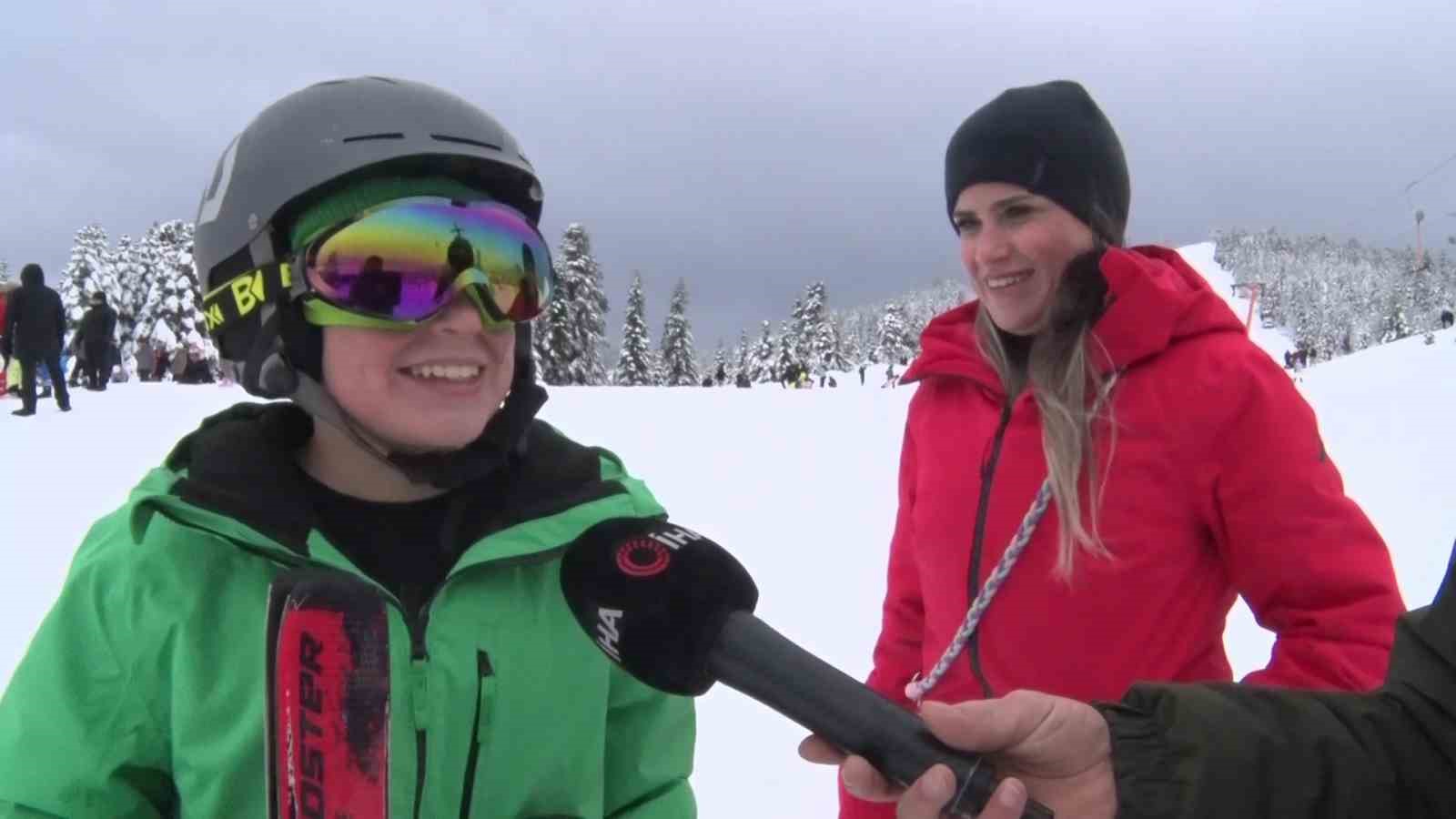 Uludağ’da sömestir tatilinin son gününde yoğunluk sürüyor
