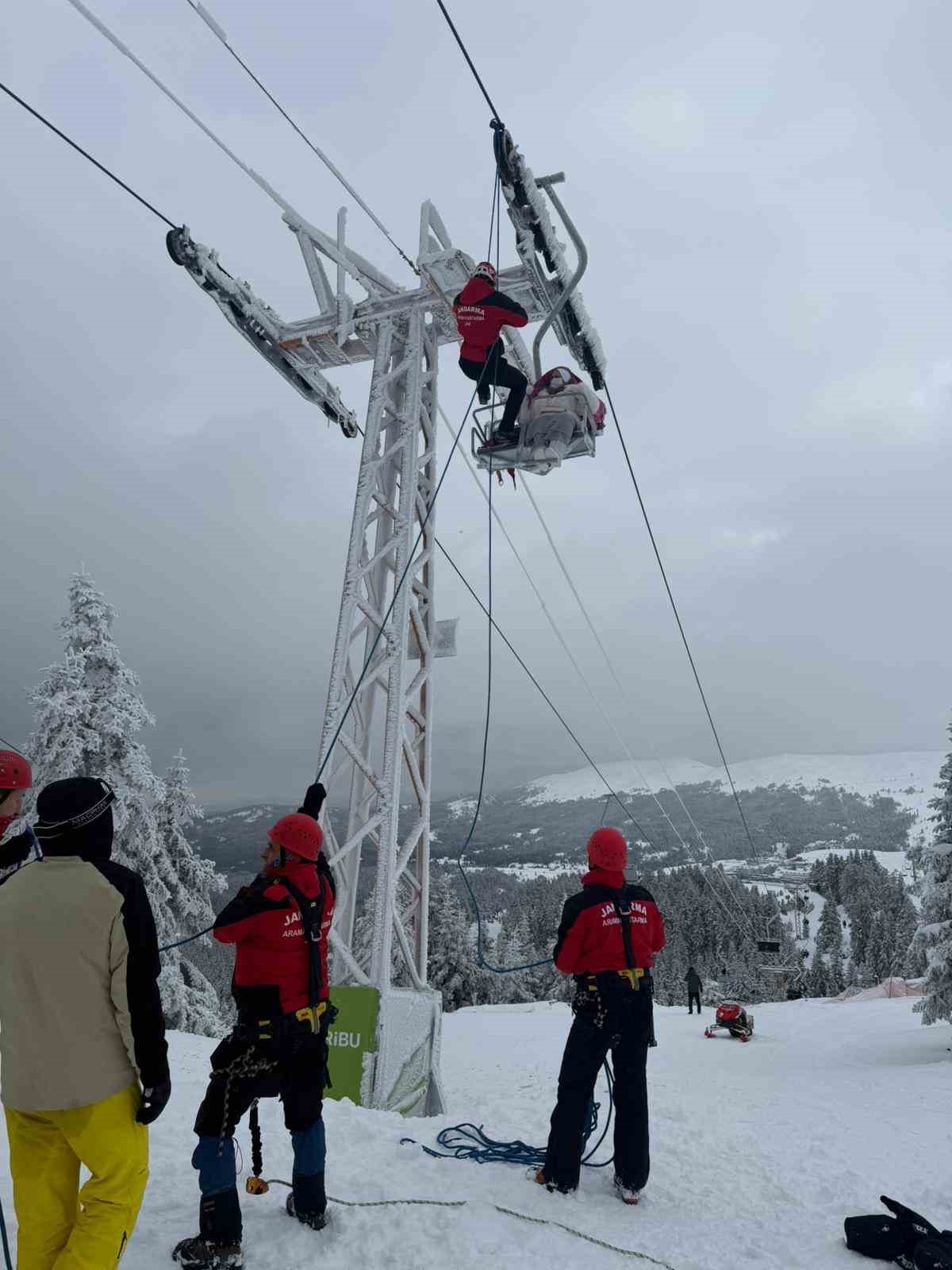 Uludağ’da telesiyej arızası: 40 tatilci mahsur kaldı
