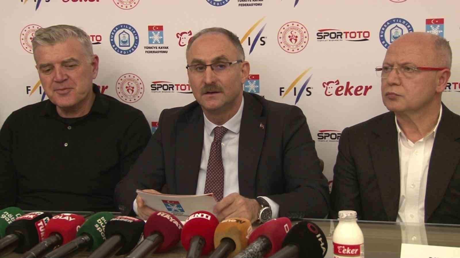 Uludağ’daki uluslararası kayak organizasyonlarının lansmanı Bursa’da yapıldı
