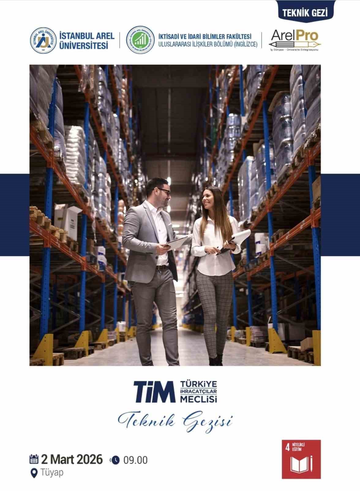 Uluslararası İlişkiler (İngilizce) Bölümü’nden TİM’e teknik gezi
