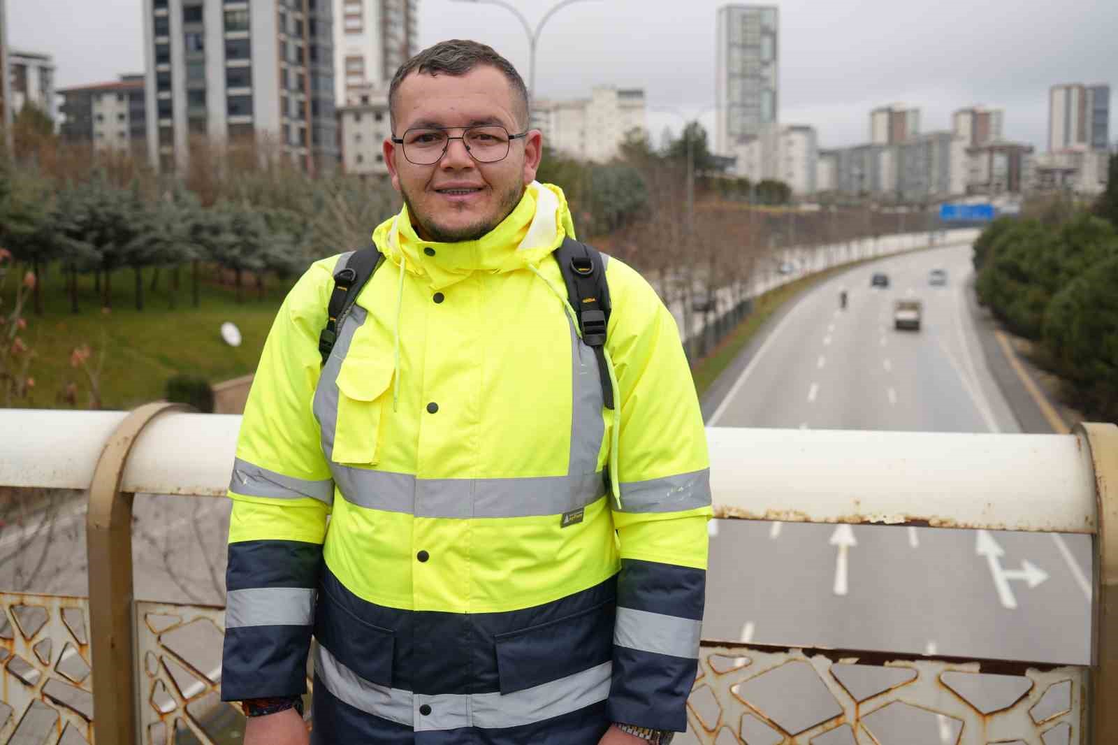 Umreye gitmek için Giresun’dan yürüyerek yola çıktı, 12. gününde Gaziantep’e ulaştı
