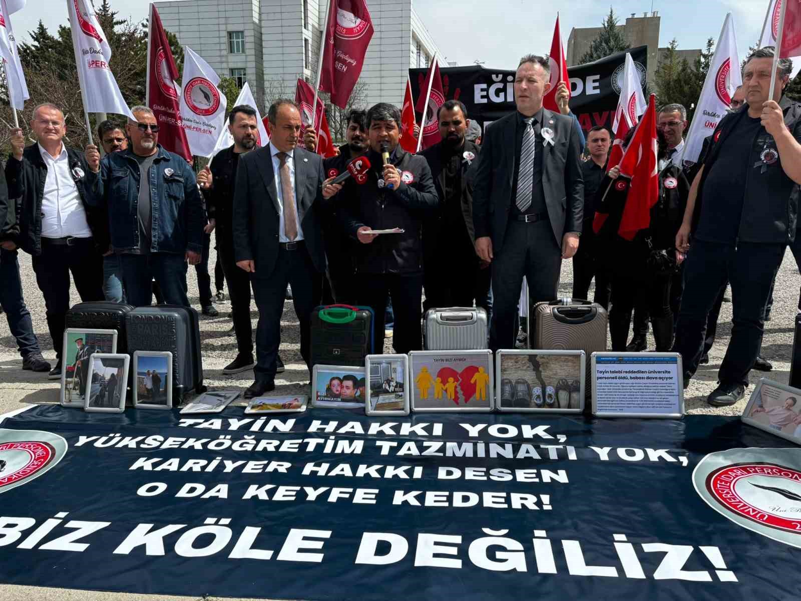 ÜNİPERSEN YÖK önünde: Eğitimde şiddet ve haklar için çağrı
