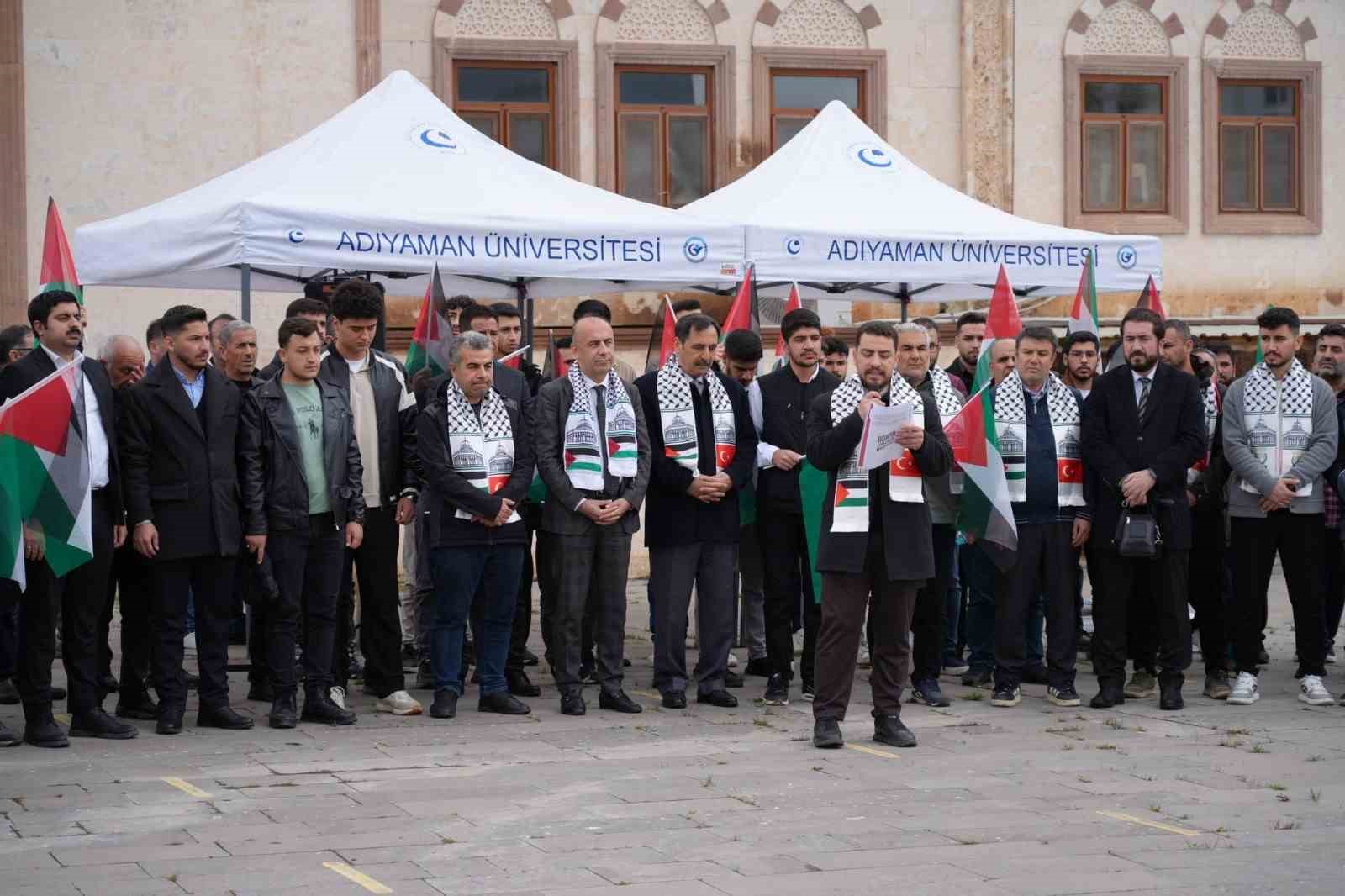 Üniversite öğrencilerinden Filistin’e destek açıklaması
